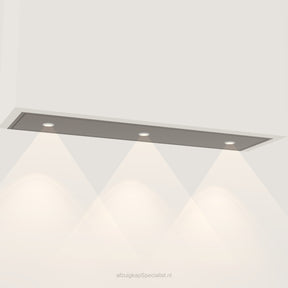 Wave 3663.603 STANDARD inbouwunit 120 x 30 cm in Anodic Brown, met verlichting aan