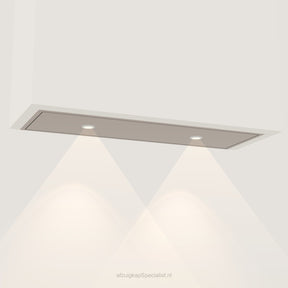 Wave 3663.605 STANDARD inbouwunit 90 x 30 cm in Champagne Gold, met verlichting aan