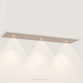 Wave 3663.606 STANDARD inbouwunit 120 x 30 cm in Rose Copper, met verlichting aan