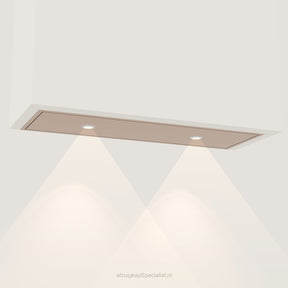 Wave 3663.606 STANDARD inbouwunit 90 x 30 cm in Rose Copper, met verlichting aan