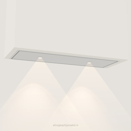 Wave 3663 STANDARD inbouwunit 90 x 30 cm in RVS, met verlichting aan