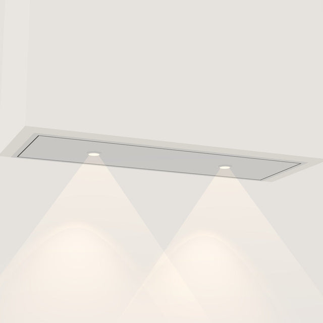 Wave 3663 STANDARD inbouwunit 90 x 30 cm in RVS, met verlichting aan