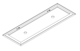 Lijntekening van de Wave 3663 STANDARD inbouwunit 90 x 30 cm