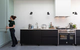 Wave 3663 STANDARD inbouwunit 90 cm in een witte wandschouw