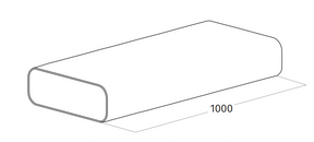 Wave 6000316 vlakkanaal 230 x 80 mm buiten