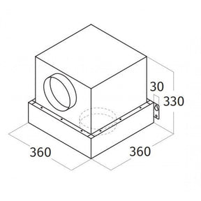 Wave 6662.05 INTERNAL interne afneembare motor i.c.m. motorloze plafondunit (incl. kabel)