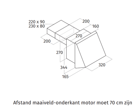 Wave 6697.01 WALL spouwmuurmotor 850 m3/h (plat) - afzuigkapSpecialist.nl