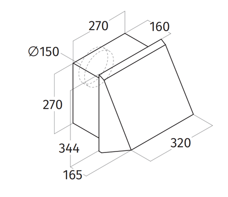 Wave 6697.02 WALL spouwmuurmotor - 850 m3/h - aansluiting rond - afzuigkapSpecialist.nl