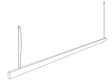 Wave 7229.200 BAR - 1200 mm hanglamp - zwart RAL 9017 mat - LED warmwit 2700K - dimbaar - afzuigkapSpecialist.nl