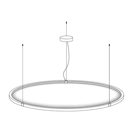 Wave 7395 CIRCLE hanglamp - technische tekening