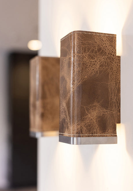 Wave 7611 MOODS wandlamp met lederen bekleding, detail