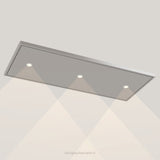 Wave 8231.602 EDGE plafondunit 120 x 50 cm in Pearl Grey, met verlichting aan