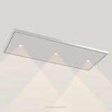 Wave 8231.607 EDGE plafondunit 120 x 50 cm in Ivory Greige, met verlichting aan