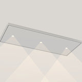 Wave 8231 EDGE plafondunit 120 x 50 cm in RVS, met verlichting aan