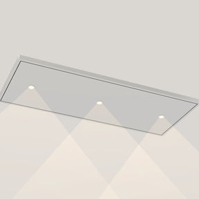 Wave 8231 EDGE plafondunit 120 x 50 cm in RVS, met verlichting aan