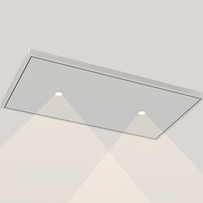 Wave 8231 EDGE plafondunit 90 x 50 cm in RVS, met verlichting aan