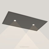 Wave 8663.604 STANDARD X plafondunit 90 x 50 cm in Smoked Silver, met verlichting aan