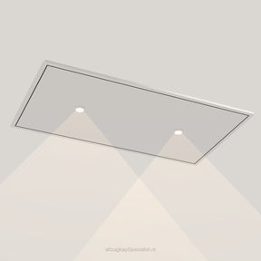 Wave 8663.607 STANDARD X plafondunit 90 x 50 cm in Ivory Greige, met verlichting aan