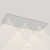 Wave 8663 STANDARD X plafondunit 120 x 50 cm in RVS, met verlichting aan