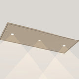 Wave 8674.601 CIRCULATE plafondunit 120 x 50 cm in Satin Bronze, met verlichting aan