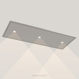 Wave 8674.602 CIRCULATE plafondunit 120 x 50 cm in Pearl Grey, met verlichting aan