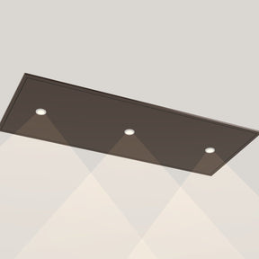 Wave 8674.603 CIRCULATE plafondunit 120 x 50 cm in Anodic Brown, met verlichting aan