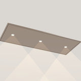 Wave 8674.605 CIRCULATE plafondunit 120 x 50 cm in Champagne Gold, met verlichting aan