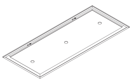 Wave 8674.404 CIRCULATE - plafondunit 120x50 cm - 1 kleur naar keuze - extra platte, interne motor - recirculatie - LED - afzuigkapSpecialist.nl