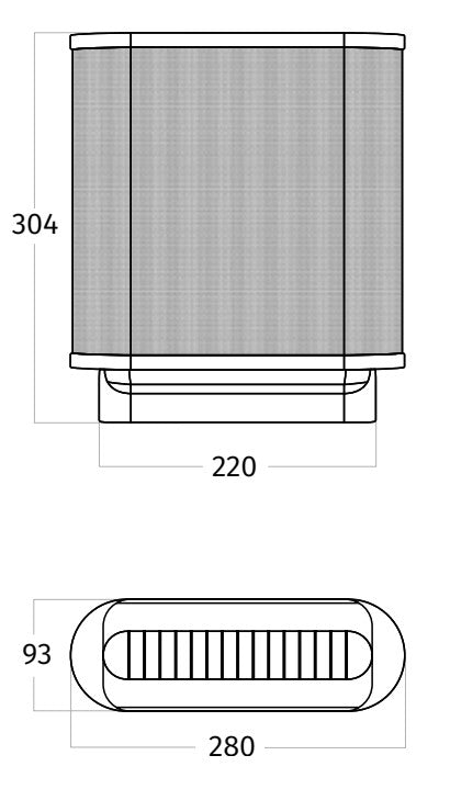 Wave 99202.13 - plasmafilter - basis plat - afzuigkapSpecialist.nl