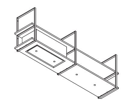 Wave Design 1053.21 FRAME links - 210 cm kleur naar keuze - mat/glanzend - 4 x 4,2 W dimbare LED 2700 Kelvin