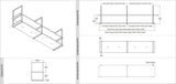 Wave Design 1053.70 FRAME motorloos - 150 cm RVS - 4 x 4,2 W dimbare LED 2700 Kelvin