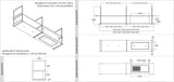 Wave Design 1054.00 FRAME rechts - 210 cm RVS - 4 x 4,2 W dimbare LED 2700 Kelvin