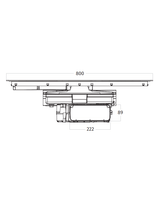 Technische tekening van de Wave Emerald 4120 met afmetingen, 80 cm breed