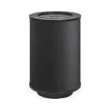 Wave koolstoffilter long-life rond, zwart cilindrisch filter voor recirculatie