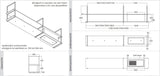 Wave Design 1056.27 FRAME rechts - 210 cm kleur naar keuze - mat/glanzend - 4 x 4,2 W dimbare LED 2700 Kelvin