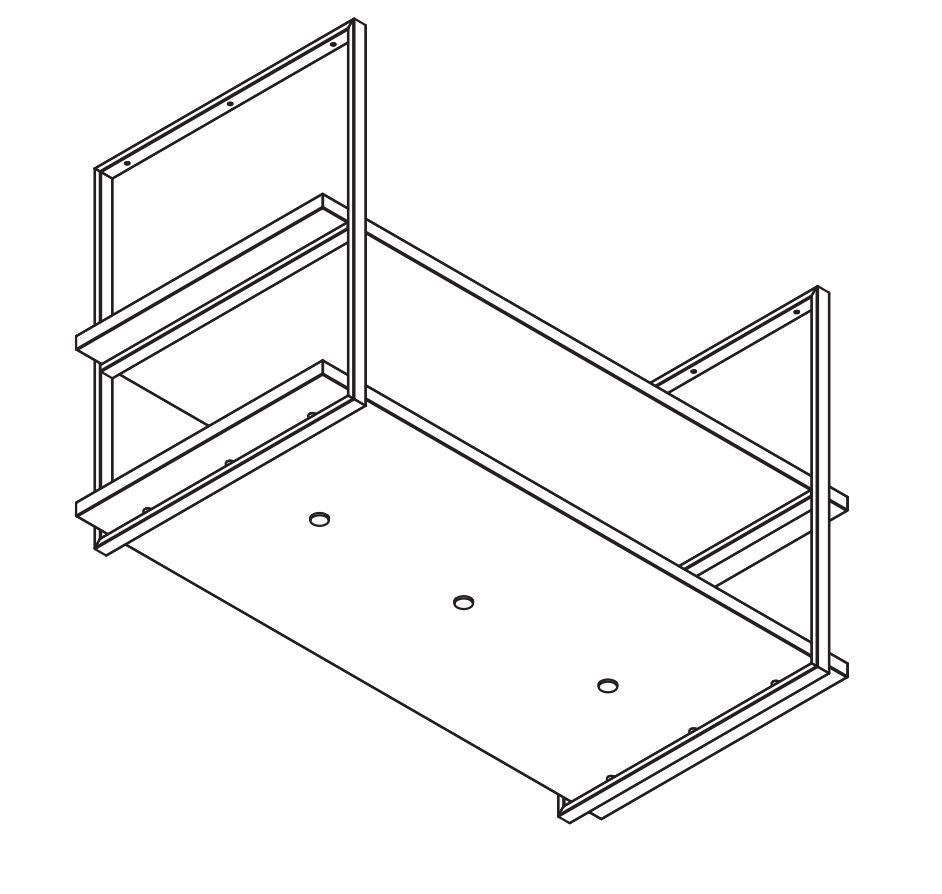 Wave Design 2052.81 FRAME motorloos - 120 cm eilandmodel kleur naar keuze - mat/glanzend - 3 x 4,2 W dimbare LED 2700 Kelvin