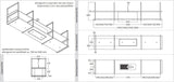 Wave Design 2057.21 FRAME midden - 240 cm eilandafzuigkap - kleur naar keuze - mat/glanzend - interne motor - LED verlichting